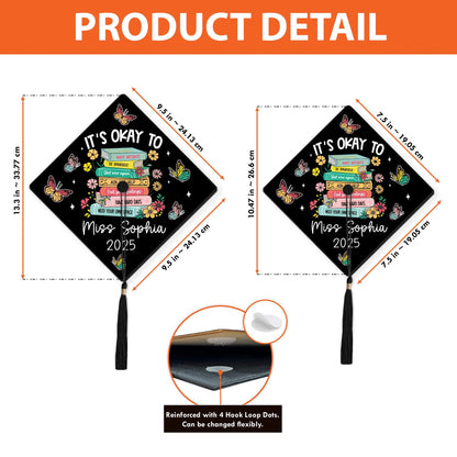 Custom Graduation Cap Topper, Teacher Graduation Cap, Graduation Gift, School Counselor Grad Cap, Mental Health Class Of 2025 Year end Gift