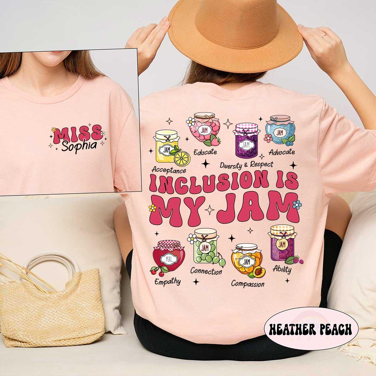 Personalized Inclusion Teacher Shirt, Neurodiversity Shirt, Inclusion Is My Jam, Special Education Teacher Shirt, Teacher Appreciation Gift