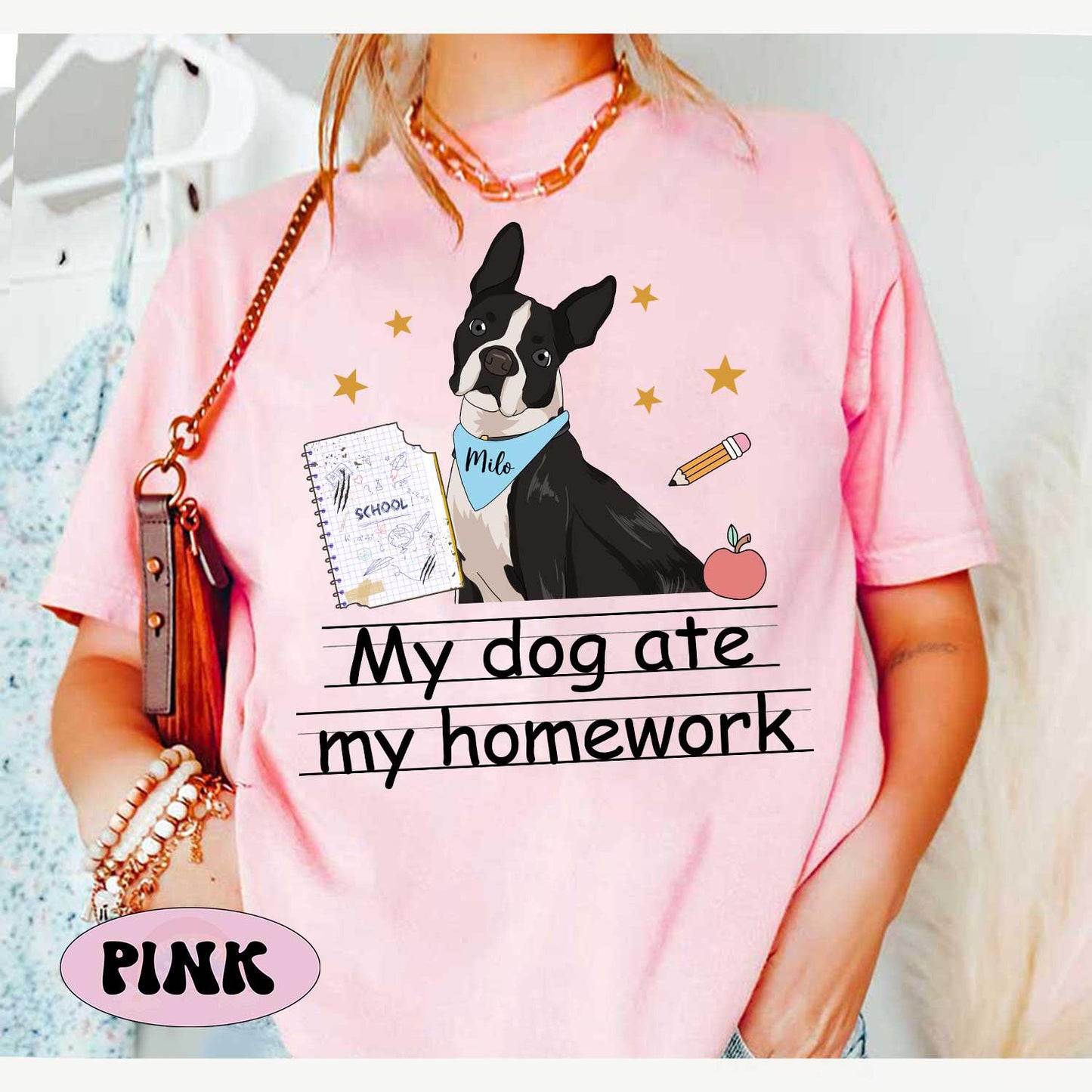 Custom School Shirt My Dog Ate My Homework, Funny First Grade Kindergarten Elementary Shirt, High School Shirt, School Shirt For Students