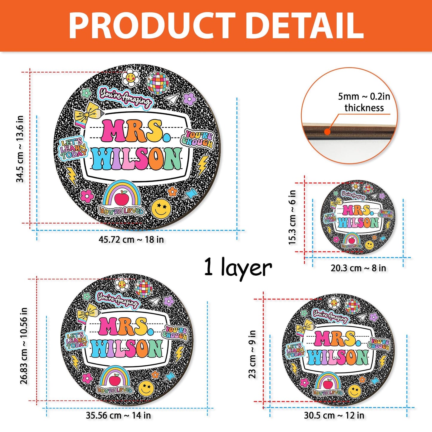 7. 🪪 Personalize it with your name and give your classroom that extra dose of charm and confidence.