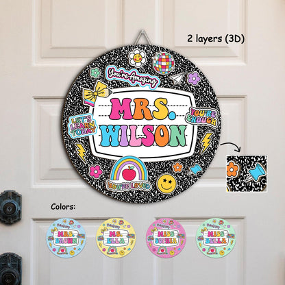 1. 🎉 Brighten up your classroom with a custom 3D door sign that celebrates YOU—because every teacher deserves a grand entrance!
