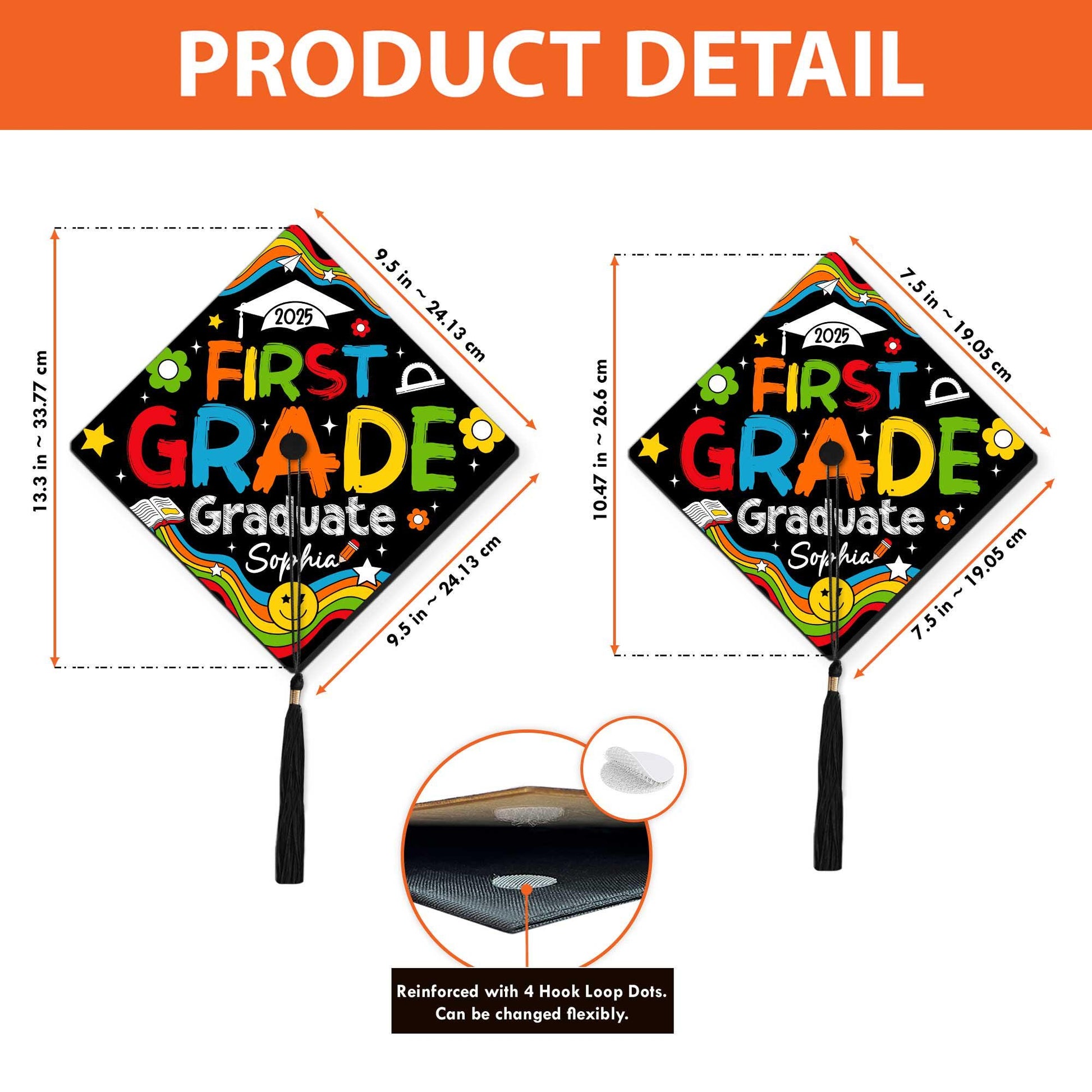 Personalized Kindergarten Graduation Cap Topper, First Grade Grad Cap Topper, Custom Grad Topper Teacher Gift School Graduation Gift For Kid