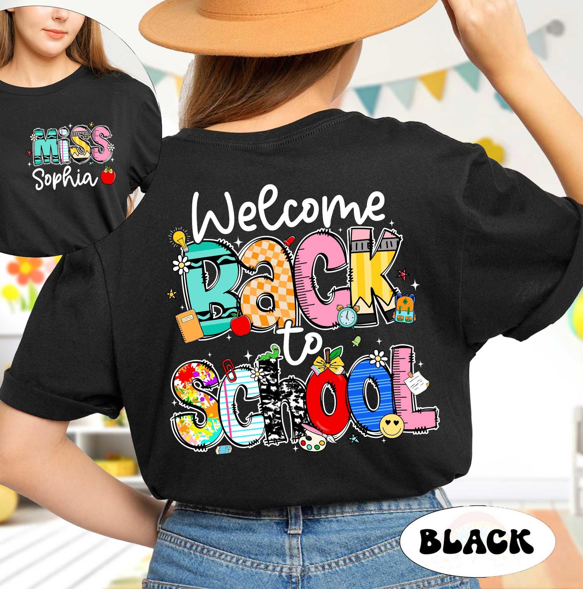Custom Teacher Shirt Welcome Back To School Shirt, First Day Of School, Kindergarten Teacher 1st Day School Shirt, Teacher Appreciation Gift