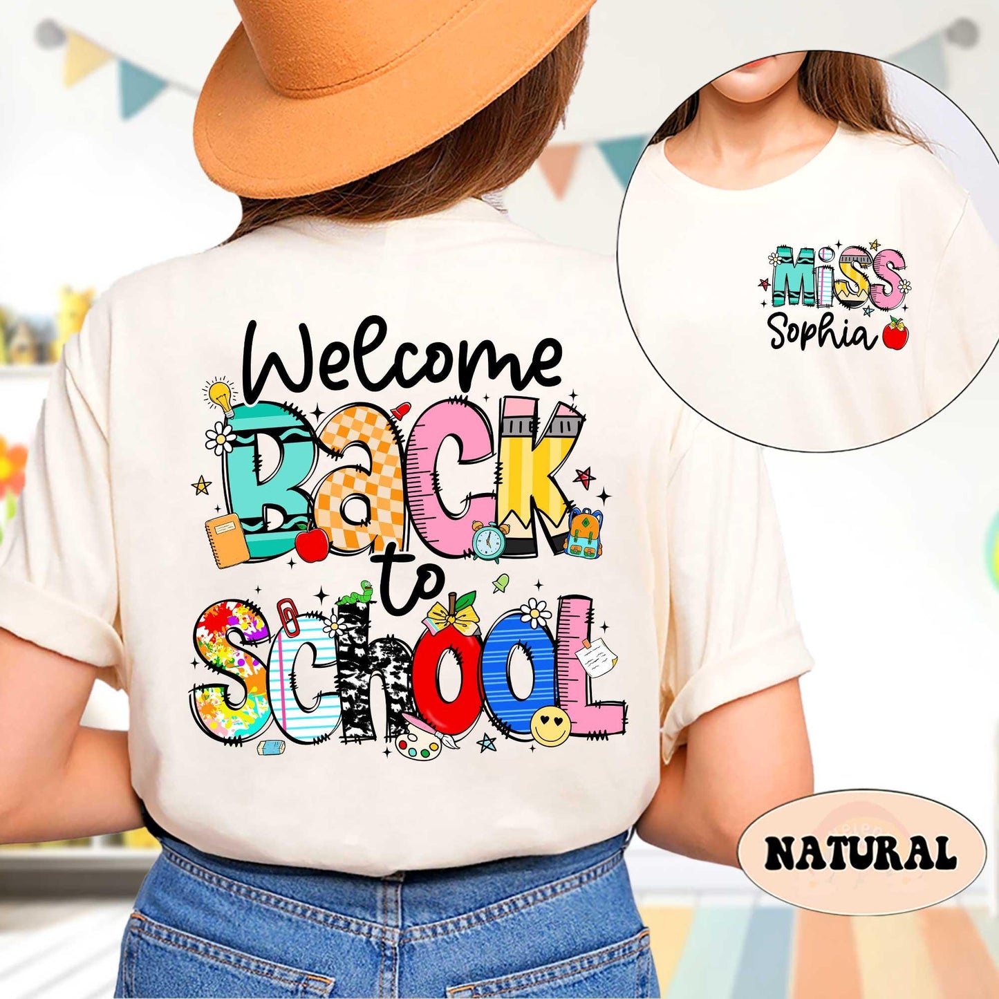 Custom Teacher Shirt Welcome Back To School Shirt, First Day Of School, Kindergarten Teacher 1st Day School Shirt, Teacher Appreciation Gift