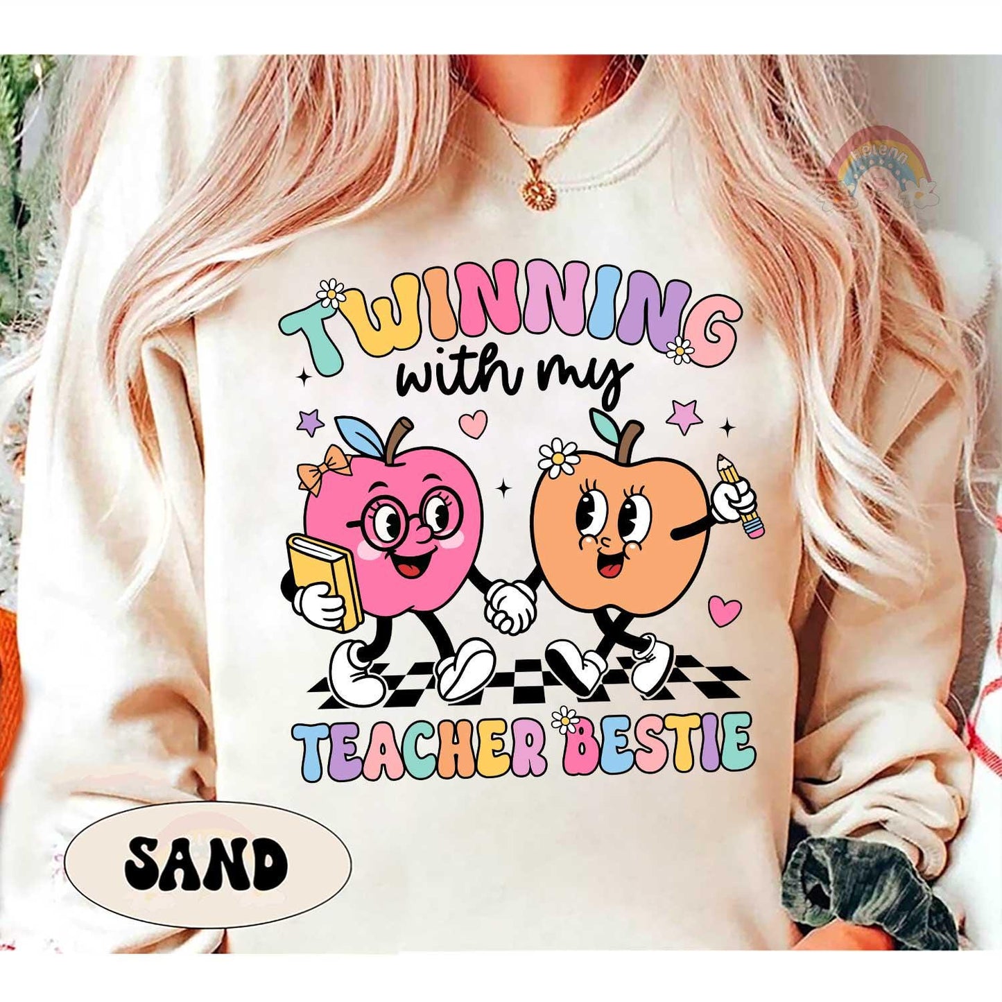 Teacher Shirt, Teacher Bestie Shirt Back To School, Custom Teacher Shirt, Teacher Coworker, Teaching Partner Tee, Teacher Appreciation Gift