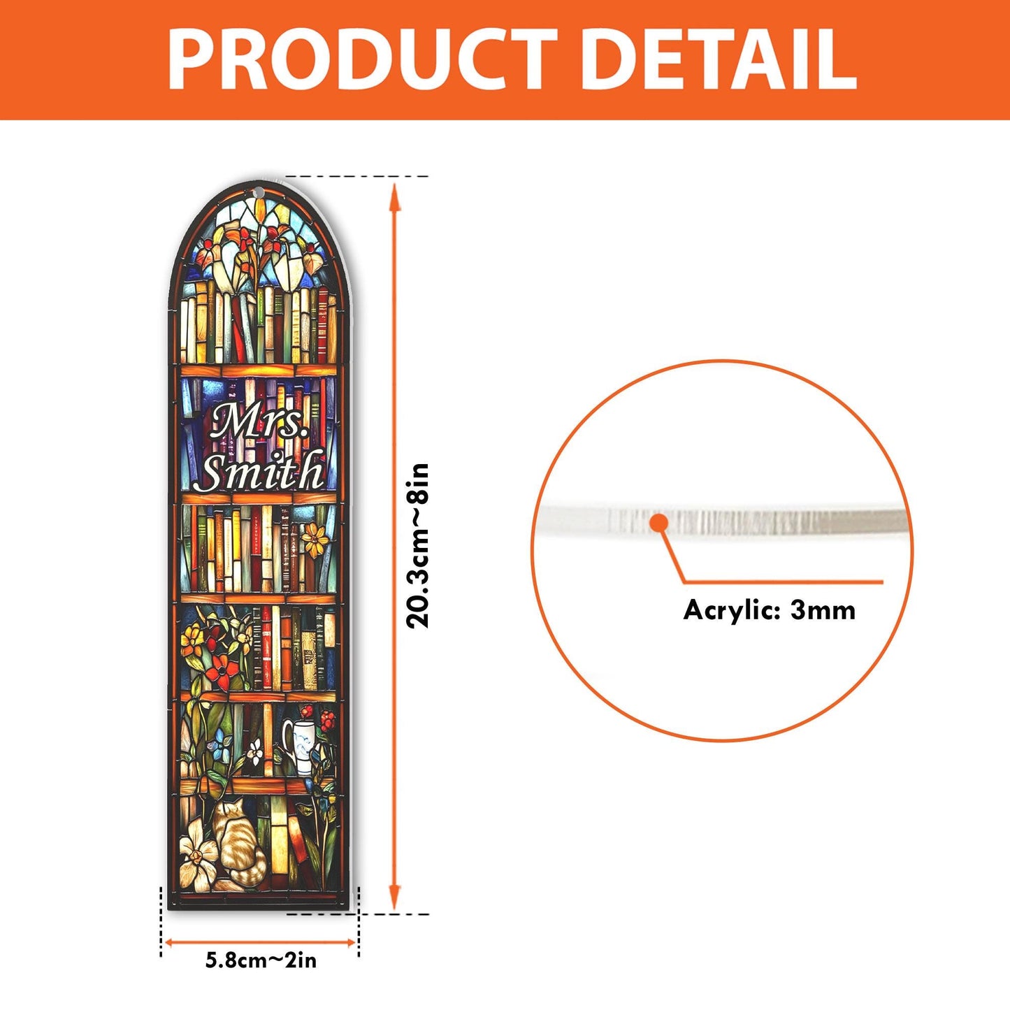 Personalized Teacher Bookmarks, Suncatcher Bookmark, Teacher Book Gift, Librarian Gift Book Lover, Back To School, Teacher Appreciation Gift