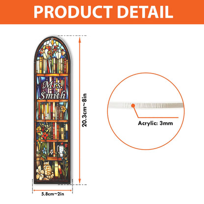 Personalized Teacher Bookmarks, Suncatcher Bookmark, Teacher Book Gift, Librarian Gift Book Lover, Back To School, Teacher Appreciation Gift