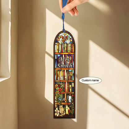 Personalized Teacher Bookmarks, Suncatcher Bookmark, Teacher Book Gift, Librarian Gift Book Lover, Back To School, Teacher Appreciation Gift