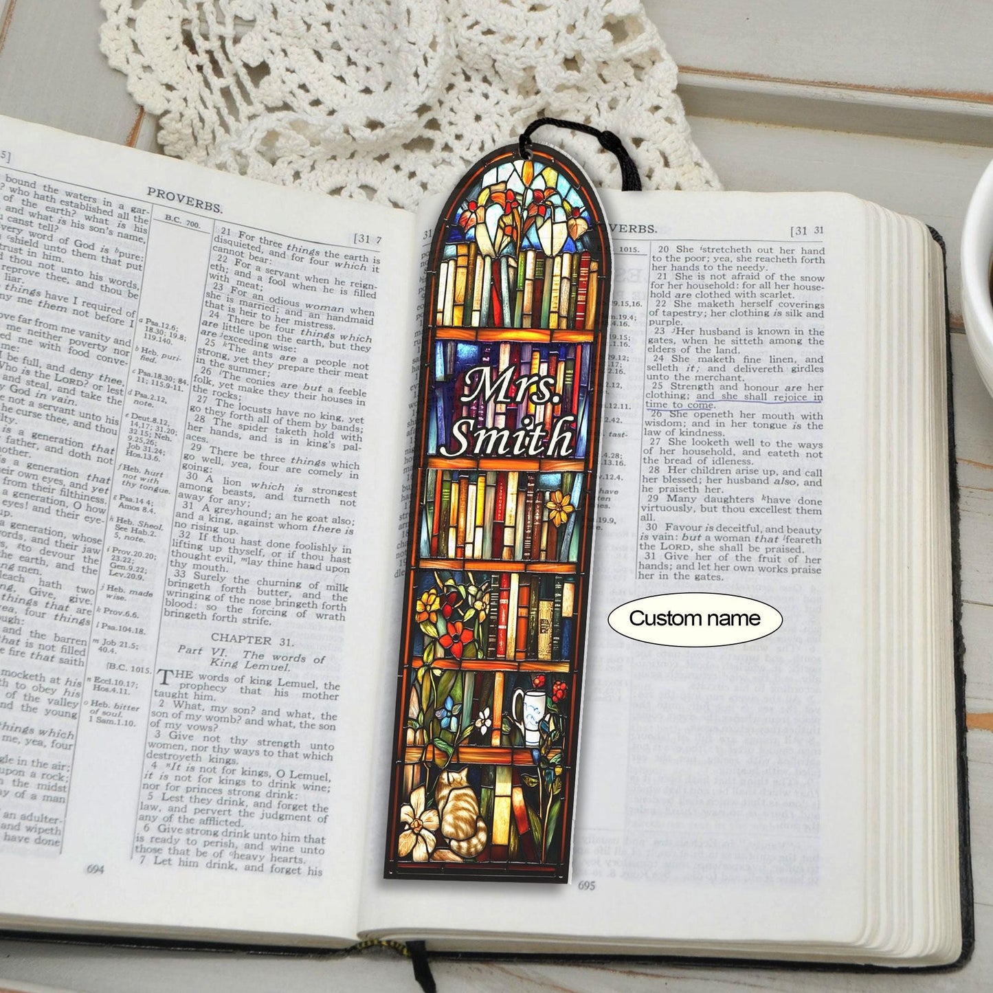 Personalized Teacher Bookmarks, Suncatcher Bookmark, Teacher Book Gift, Librarian Gift Book Lover, Back To School, Teacher Appreciation Gift