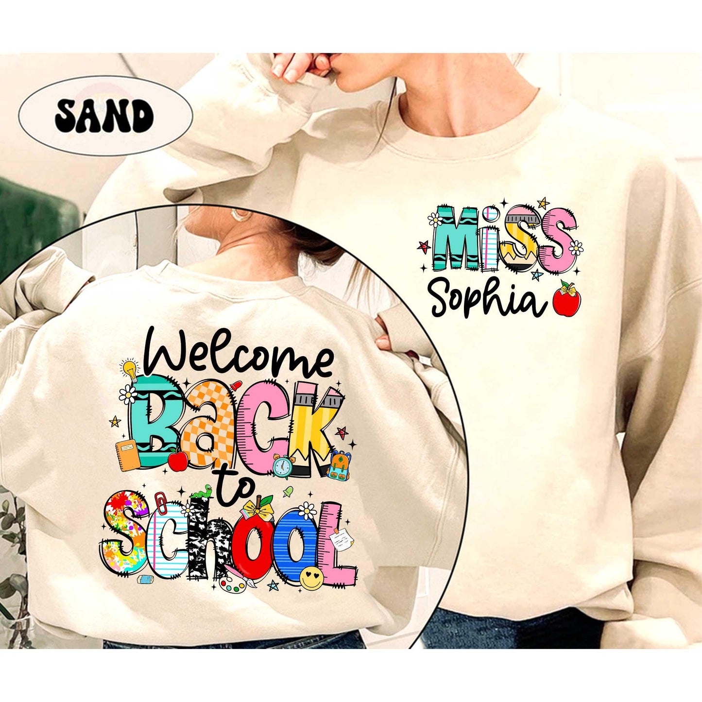 Custom Teacher Shirt Welcome Back To School Shirt, First Day Of School, Kindergarten Teacher 1st Day School Shirt, Teacher Appreciation Gift