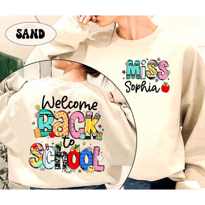 Custom Teacher Shirt Welcome Back To School Shirt, First Day Of School, Kindergarten Teacher 1st Day School Shirt, Teacher Appreciation Gift