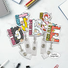 Personalized Teacher Badge Reel, Custom Teacher Name ID Holder Badge Reel, Retractable Badge Reel, Teacher Appreciation Gift, Back to School