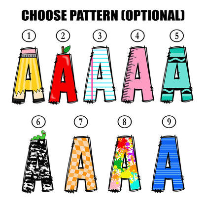 Personalized Teacher Shirt Back To School Shirt, Custom Teacher School Pattern Shirt, First Day Of School 1st Day, Teacher Appreciation Gift