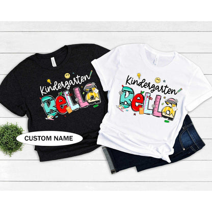 Custom Back To School Shirt, Kindergarten First Grade Shirt, Custom Teacher Shirt, First Day Of School, Kid School Shirt, Appreciation Gift