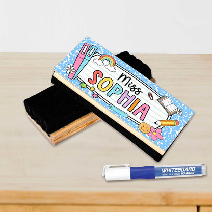 Custom Teacher Appreciation Gifts, Personalized Teacher Whiteboard Eraser, Teacher Thank You Gift, Chalkboard Eraser, Back To School Gift