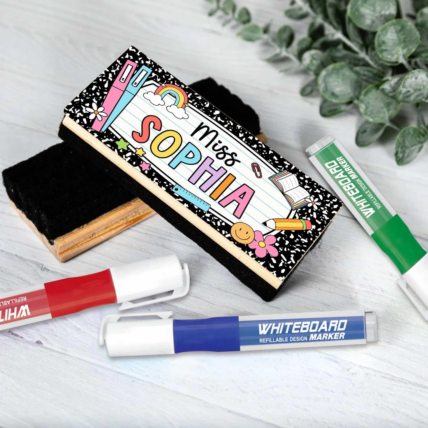 Custom Teacher Appreciation Gifts, Personalized Teacher Whiteboard Eraser, Teacher Thank You Gift, Chalkboard Eraser, Back To School Gift