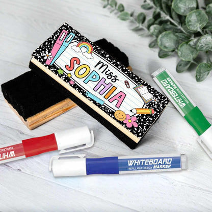Custom Teacher Appreciation Gifts, Personalized Teacher Whiteboard Eraser, Teacher Thank You Gift, Chalkboard Eraser, Back To School Gift