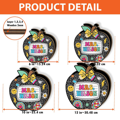 Custom Teacher Pencil Holder, Teacher Gift, Teacher Appreciation Gift, Back To School Gift, Teacher Desk Decor Apple Gift for Teacher