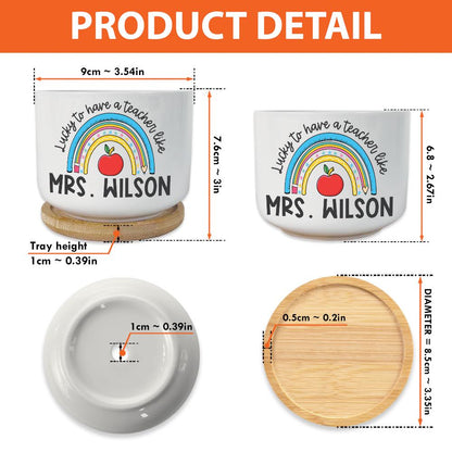 Custom Flower Pot for Teacher, Back To School Gift, Teacher Gift Plant Pot, Teacher Appreciation Gift, Thank You Teacher Gifts