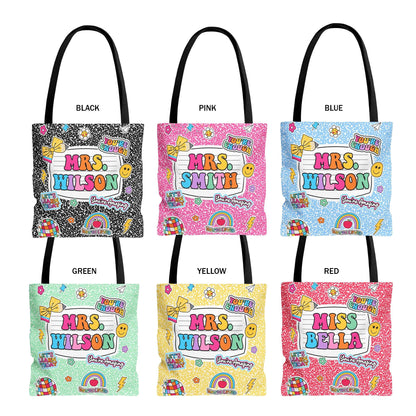 Personalized Teacher Tote Bag Composition Book, Back To School Teacher Bag, Teacher Gift Teacher Thank You Gift, Teacher Appreciation Gift