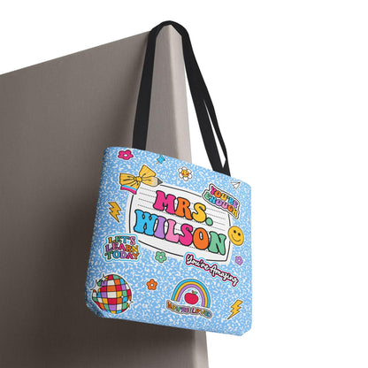 Personalized Teacher Tote Bag Composition Book, Back To School Teacher Bag, Teacher Gift Teacher Thank You Gift, Teacher Appreciation Gift