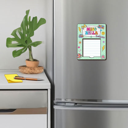 Personalized Teacher Sticky Note Holder, Teacher Appreciation magnet, Teacher Notepad Holder, Back to School Gift, Teacher Desk Decor