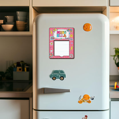 Personalized Teacher Sticky Note Holder, Teacher Appreciation magnet, Teacher Notepad Holder, Back to School Gift, Teacher Desk Decor