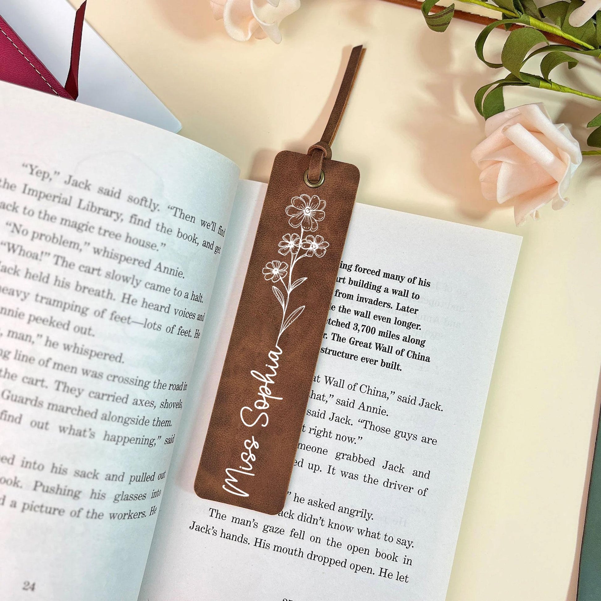 Personalized Teacher Leather Bookmark, Librarian Gift Book Lover, Back To School, Custom Bookmark, Teacher Gifts, Teacher Appreciation Gift