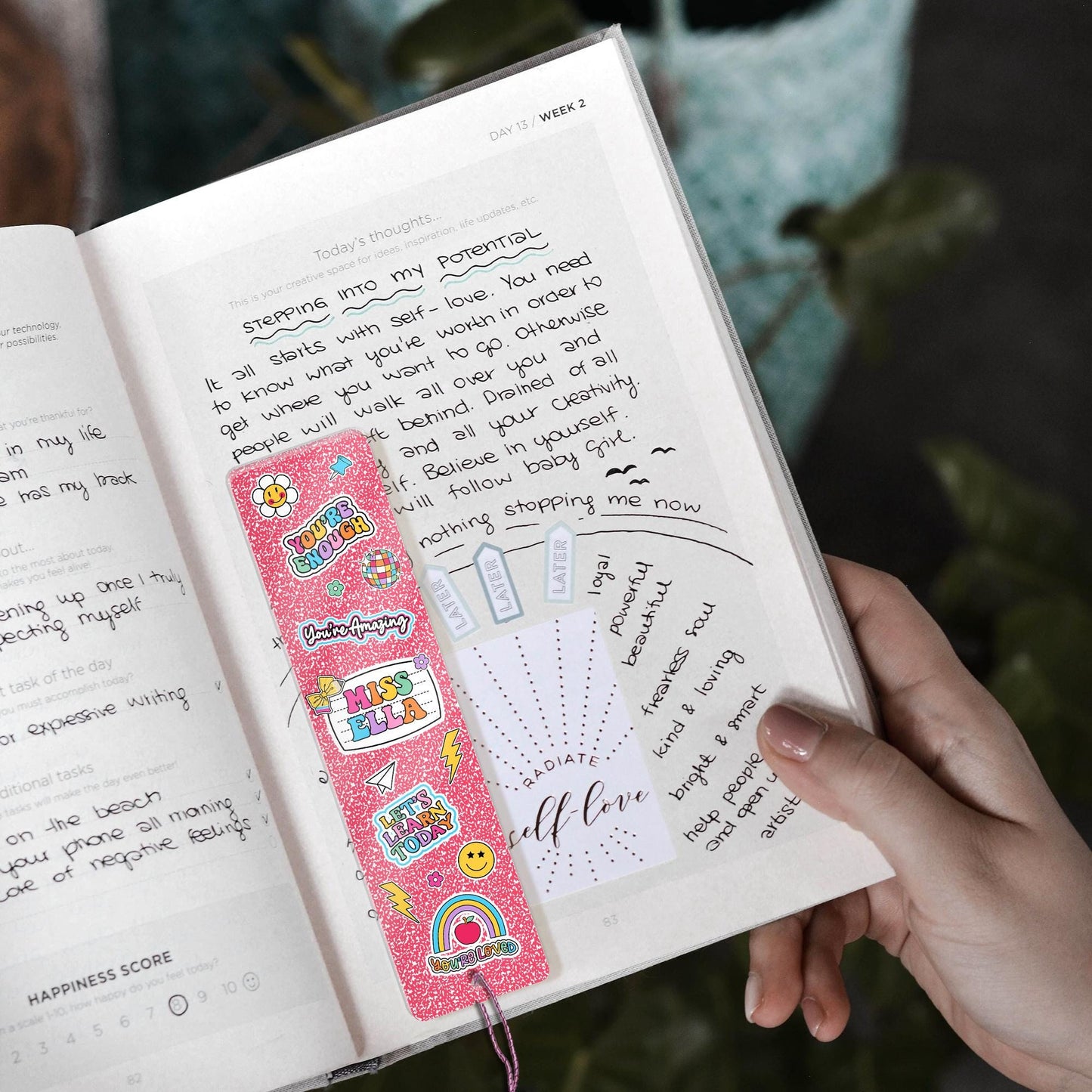 Personalized Teacher Bookmarks, Composition Book Bookmark Teacher Gifts, Teacher Appreciation Gift, Thank You Teacher, Back To School Gift