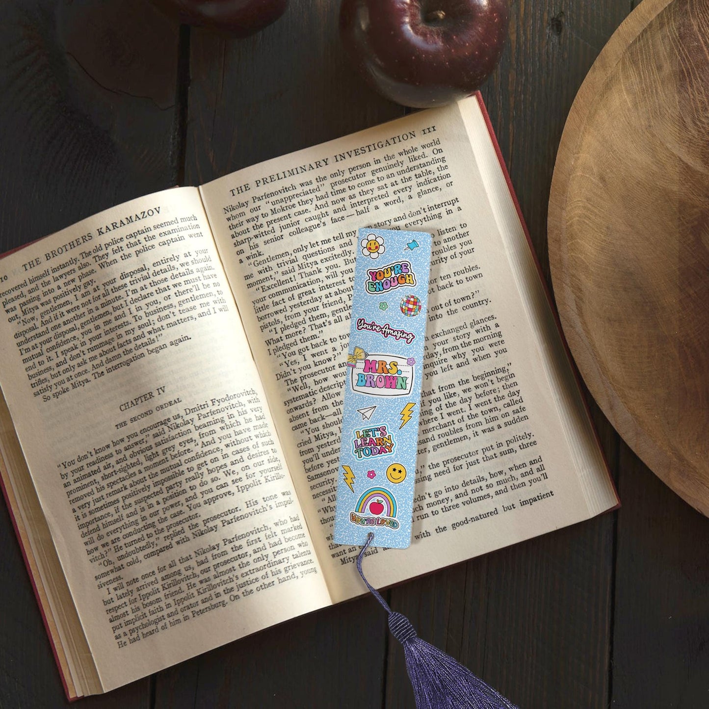 Personalized Teacher Bookmarks, Composition Book Bookmark Teacher Gifts, Teacher Appreciation Gift, Thank You Teacher, Back To School Gift