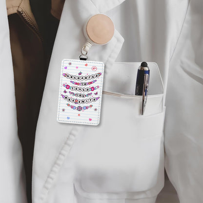 Teacher Appreciation Gift, Personalized Teacher ID Badge Holder, Teacher Gift Custom ID Holder, Enchanted To Teach You, Back To School Gift