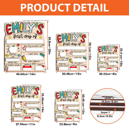 First Day of School Sign, Back to School Sign, Preschool Kindergarten 1st Day of School Sign, School Board, First And Last Day School Sign