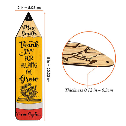 Personalized Teacher Bookmarks, Bookmark for Teacher, Thank You Gift Teacher's Day Gift, Custom Gifts for Teacher, Teacher Appreciation Gift