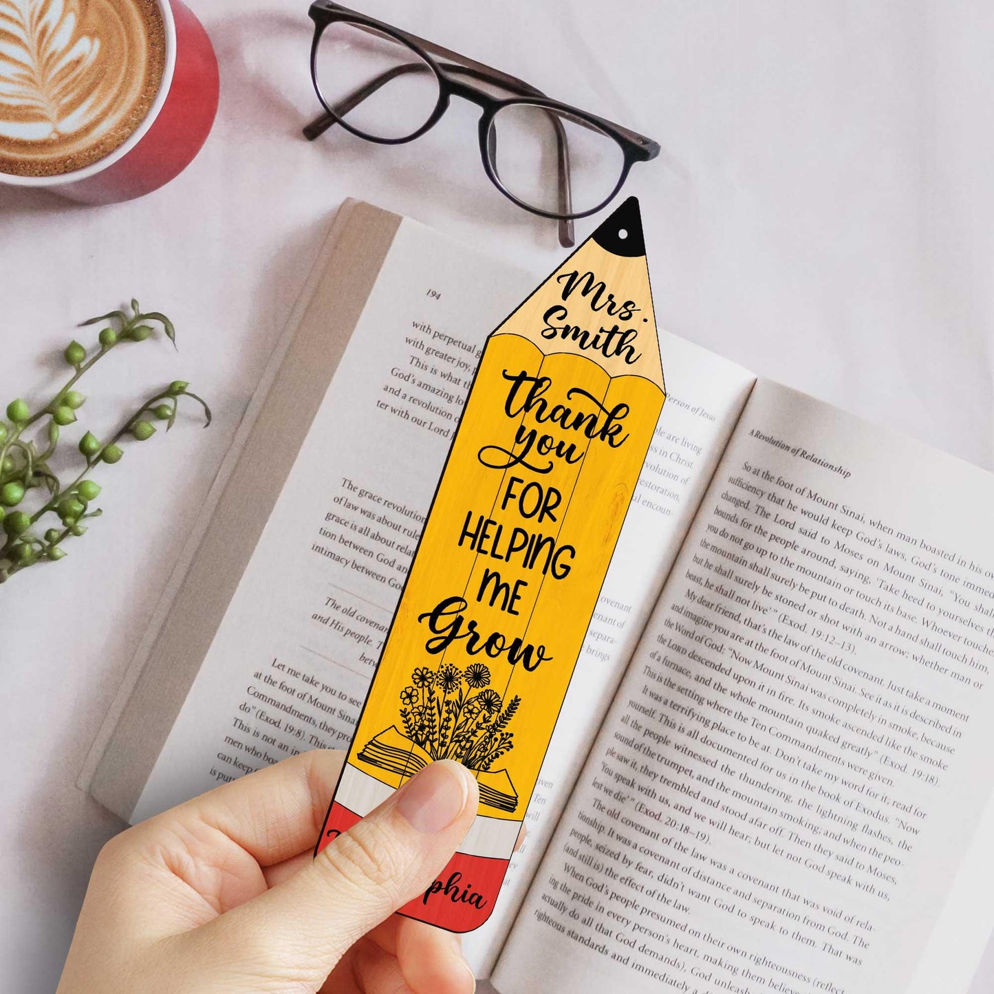 Personalized Teacher Bookmarks, Bookmark for Teacher, Thank You Gift Teacher's Day Gift, Custom Gifts for Teacher, Teacher Appreciation Gift