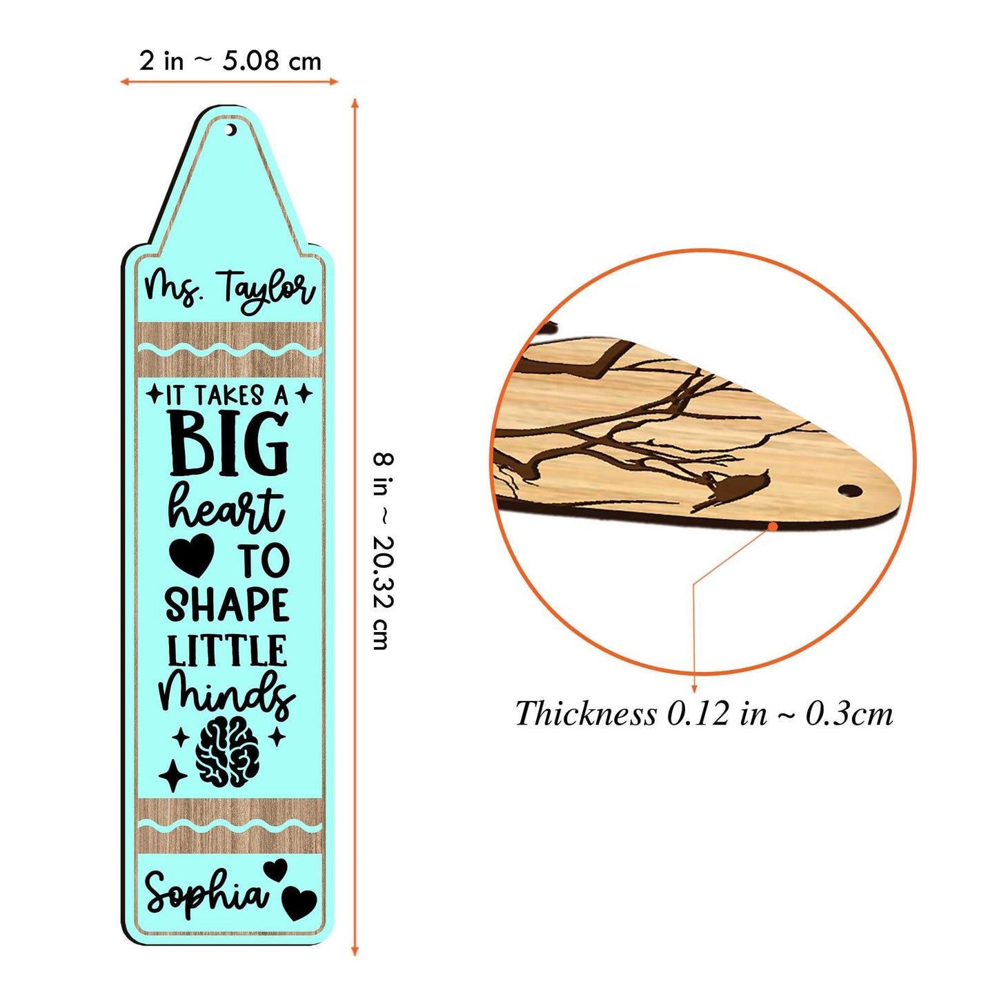 Custom Teacher Bookmarks, Thank You Gift for Teacher, Back to School Gift, Custom Bookmark Gifts for Teacher, Teacher Appreciation Gift