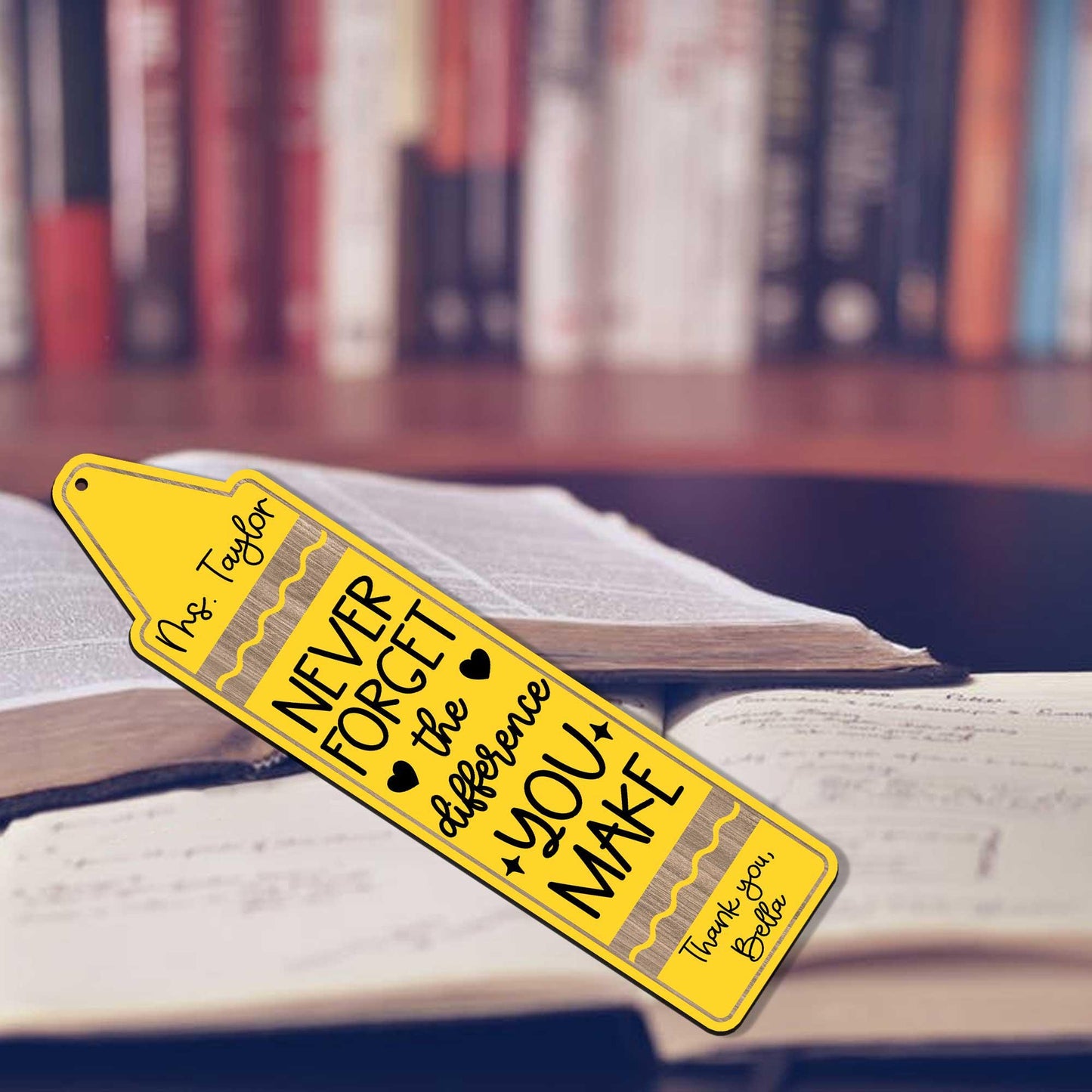 Custom Teacher Bookmarks, Thank You Gift for Teacher, Back to School Gift, Custom Bookmark Gifts for Teacher, Teacher Appreciation Gift