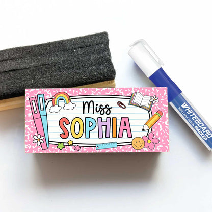 Custom Teacher Appreciation Gifts, Personalized Teacher Whiteboard Eraser, Teacher Thank You Gift, Chalkboard Eraser, Back To School Gift