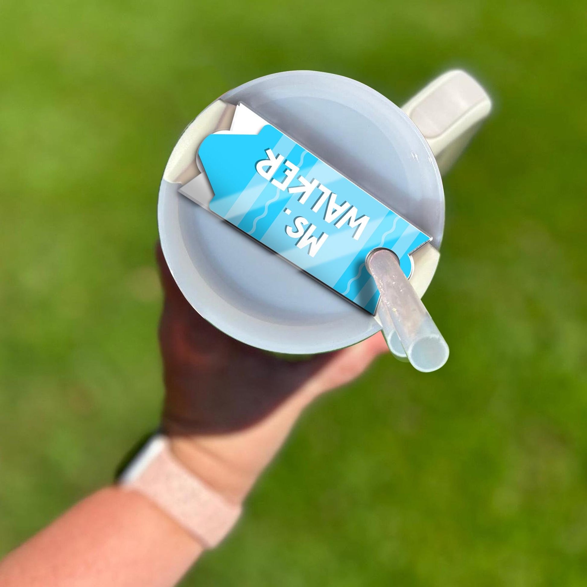 Custom Pencil Tumbler Name Tag, Teacher Stanley Name Plate, 40oz/30oz Tumbler Lid Name Tag, Back To School Gift, Teacher Appreciation Gift