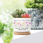 Custom Flower Pot for Teacher, Back To School, Thank You for Helping Me Grow Plant Pot, Teacher Appreciation Gift, Thank You Teacher Gifts