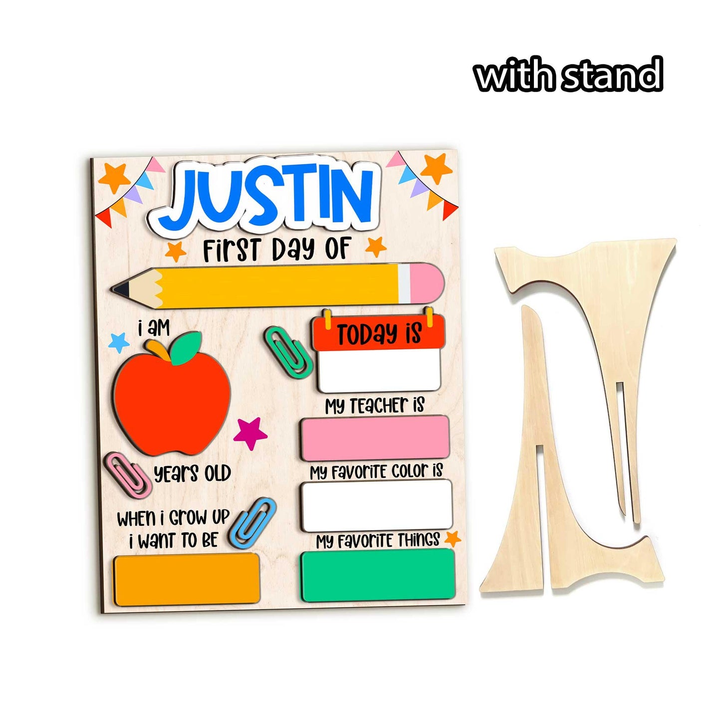 Back to School Sign, First Day of School Sign, Preschool Kindergarten 1st Day of School Sign, School Board, First And Last Day School Sign