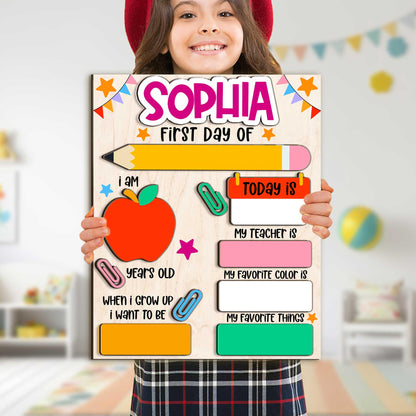 Back to School Sign, First Day of School Sign, Preschool Kindergarten 1st Day of School Sign, School Board, First And Last Day School Sign
