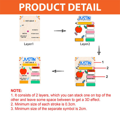 Back to School Sign, First Day of School Sign, Preschool Kindergarten 1st Day of School Sign, School Board, First And Last Day School Sign