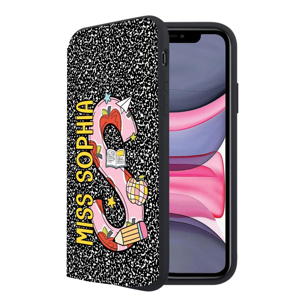 Personalized Teacher Phone Case School Supply Phone Case, Teacher Gifts, Custom Teacher Name, Back To School Gift, Teacher Appreciation Gift