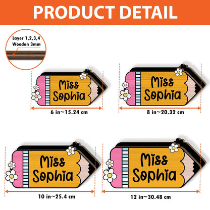 Custom Teacher Gift, Teacher Pencil Holder, Teacher Appreciation Gift, Back To School Gift, Teacher Desk Decor Pencil Gift for Teacher