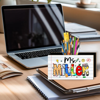 Teacher Appreciation Gift, Custom Pencil Holder, Teacher Pen Holder Name Back To School, Teacher Gift, Desk Decor Office Gift Desk Organizer
