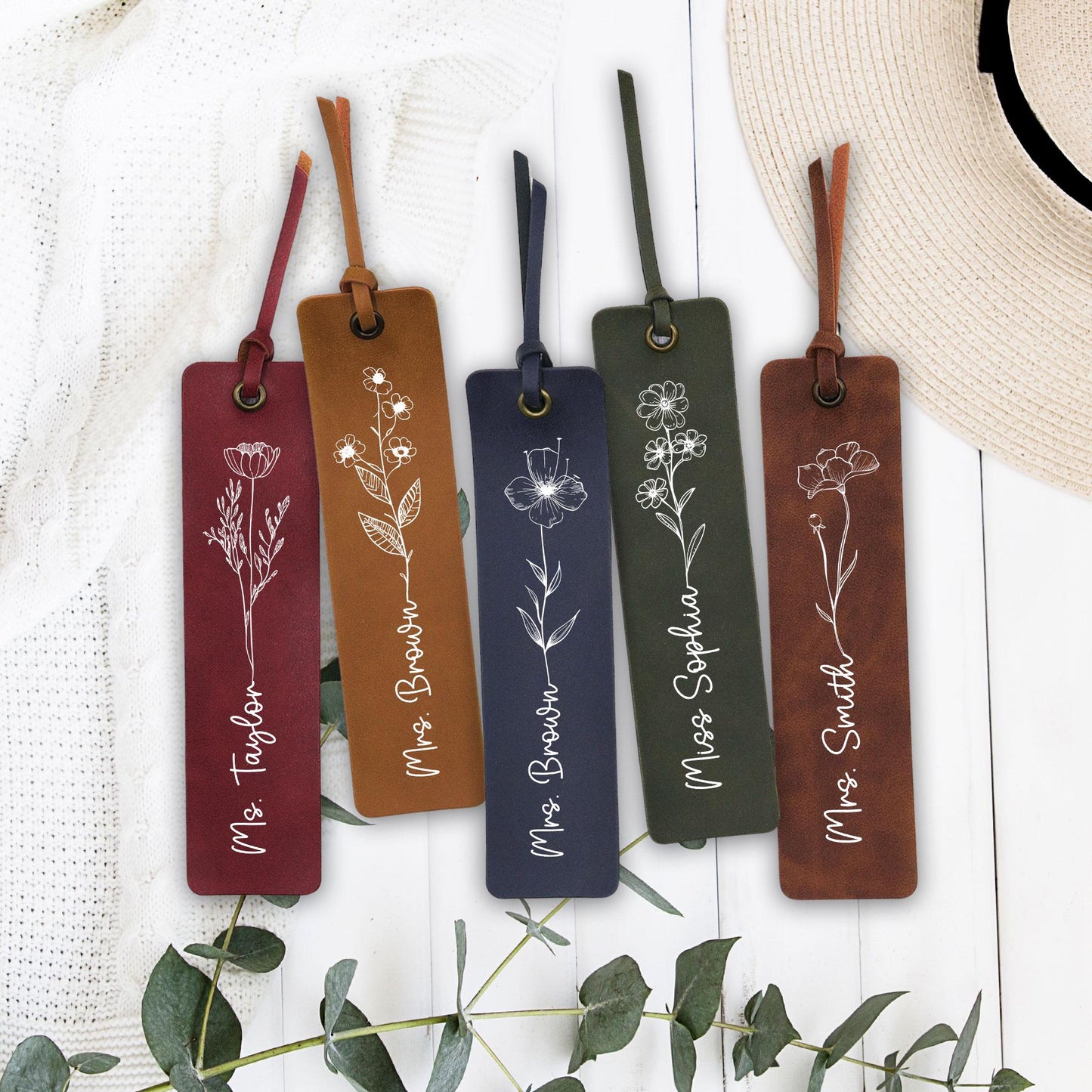 Personalized Teacher Leather Bookmark, Librarian Gift Book Lover, Back To School, Custom Bookmark, Teacher Gifts, Teacher Appreciation Gift