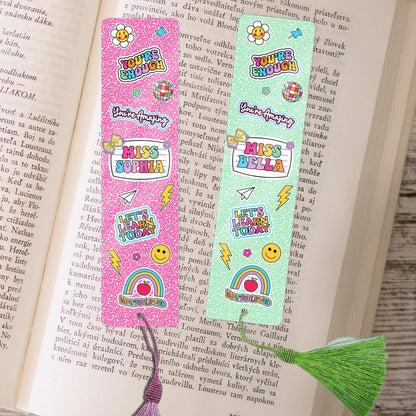 Personalized Teacher Bookmarks, Composition Book Bookmark Teacher Gifts, Teacher Appreciation Gift, Thank You Teacher, Back To School Gift