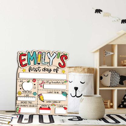 First Day of School Sign, Back to School Sign, Preschool Kindergarten 1st Day of School Sign, School Board, First And Last Day School Sign