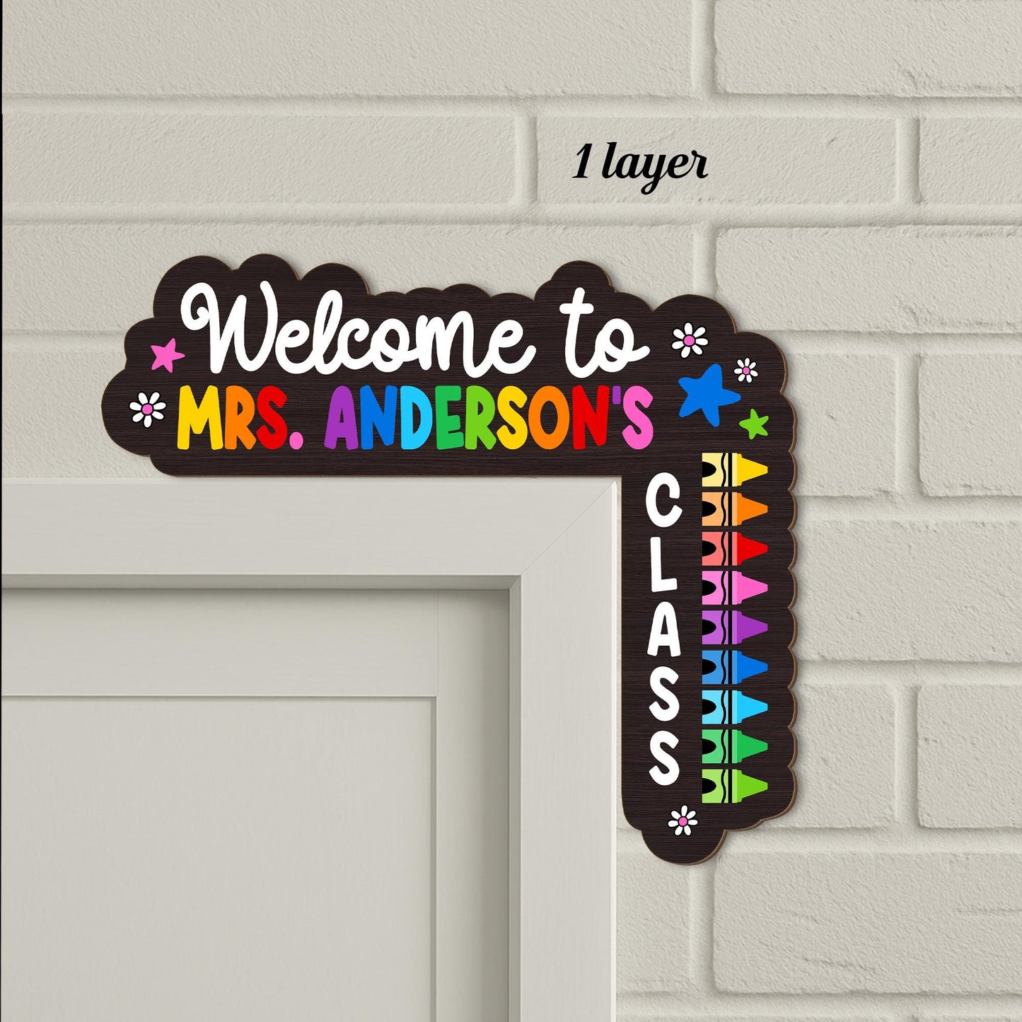 Personalized Teacher Doorframe, Classroom Doorframe Sign, Teacher Name Sign, Classroom Door Sign, Back To School Sign, Teacher Appreciation