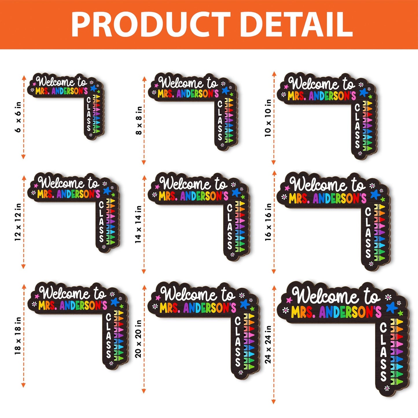 Personalized Teacher Doorframe, Classroom Doorframe Sign, Teacher Name Sign, Classroom Door Sign, Back To School Sign, Teacher Appreciation